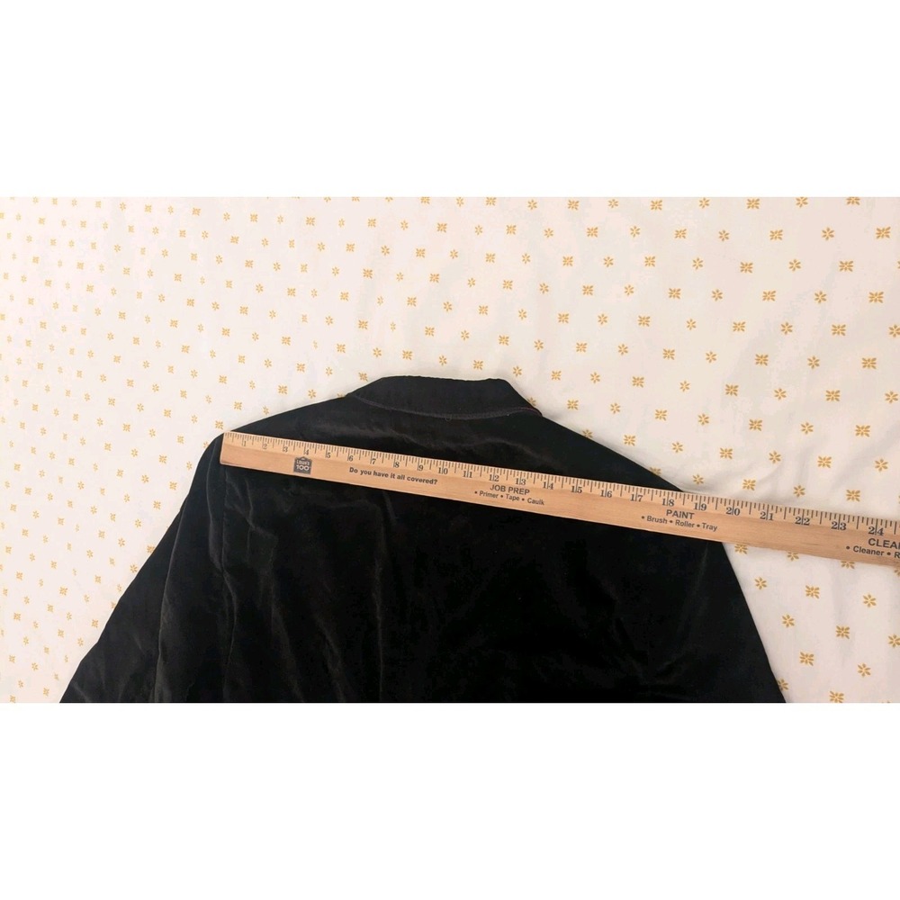 Banana Republic Blazer 42R Black Velvet Tailored Slim Fit Smoking Lounge Jacket - Picture 4 of 12